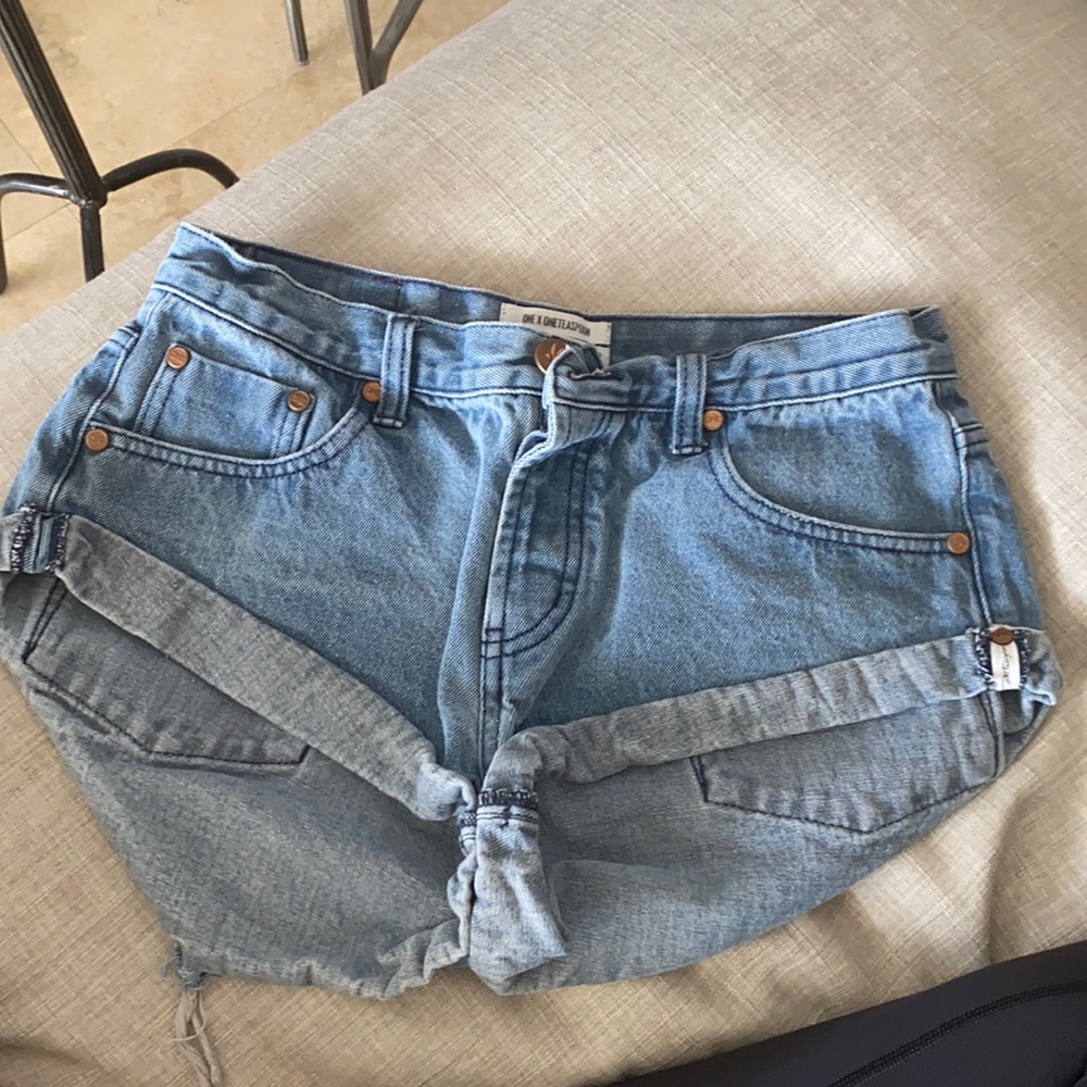 Blue one teaspoon bandit shorts